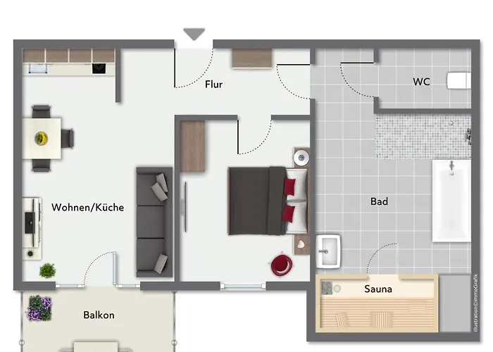 Apartman Baltischer Hof 44 *